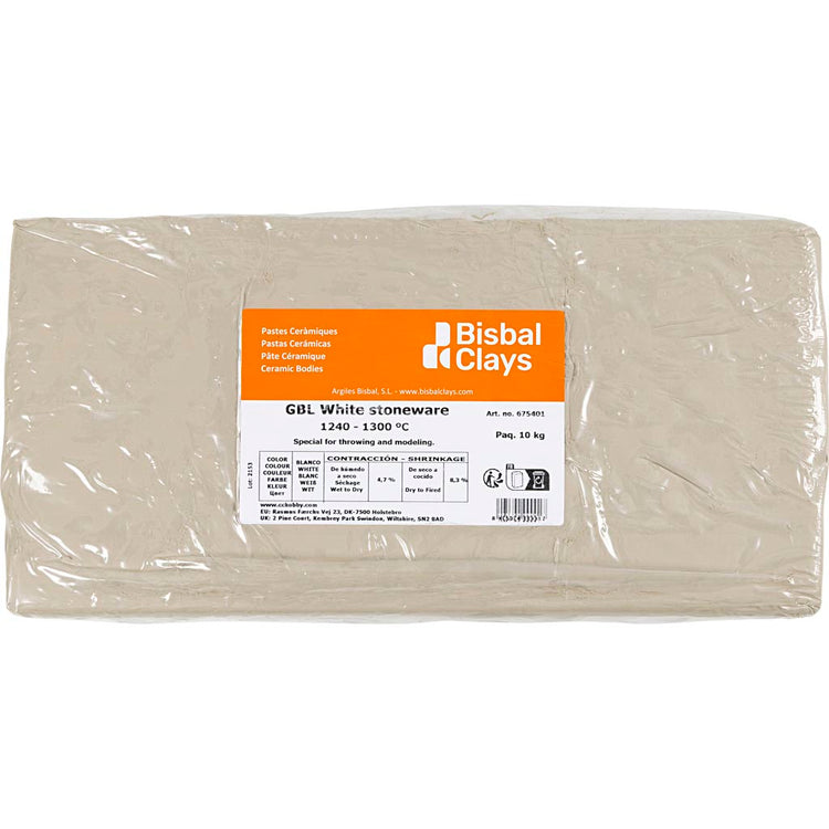 Creativ Company White Back Steinzeug Ton, 10 kg