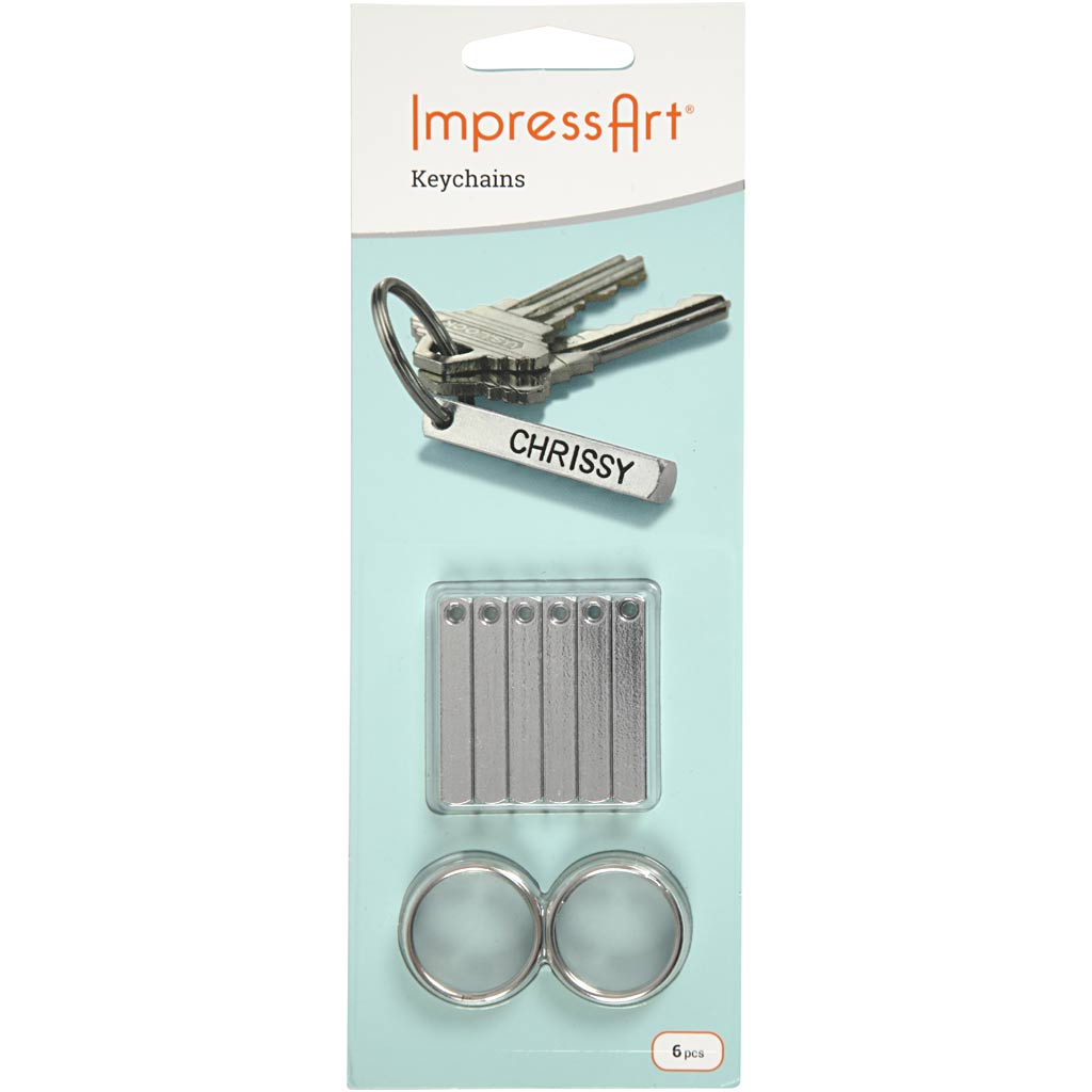 Impressart Key Ring Set, AFM 40x5 mm, 6 Stück 1 Box