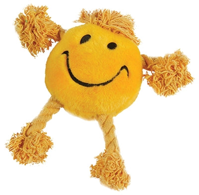 Glückliches Haustier Happy Gesichter plüschschreibgelb