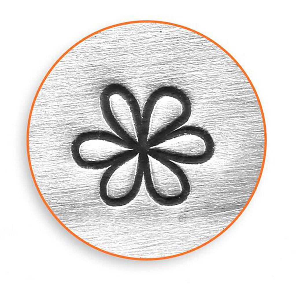 Impressart Prägemarkenstempel, Blume, L: 65 mm, dumm 6 mm, 1 Stück