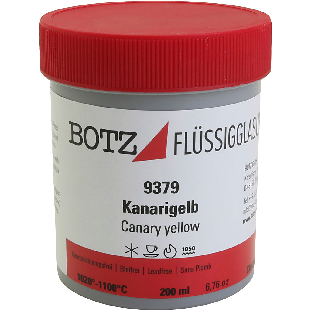 Glasur für Ton, Gelb, 200 ml 1 Box