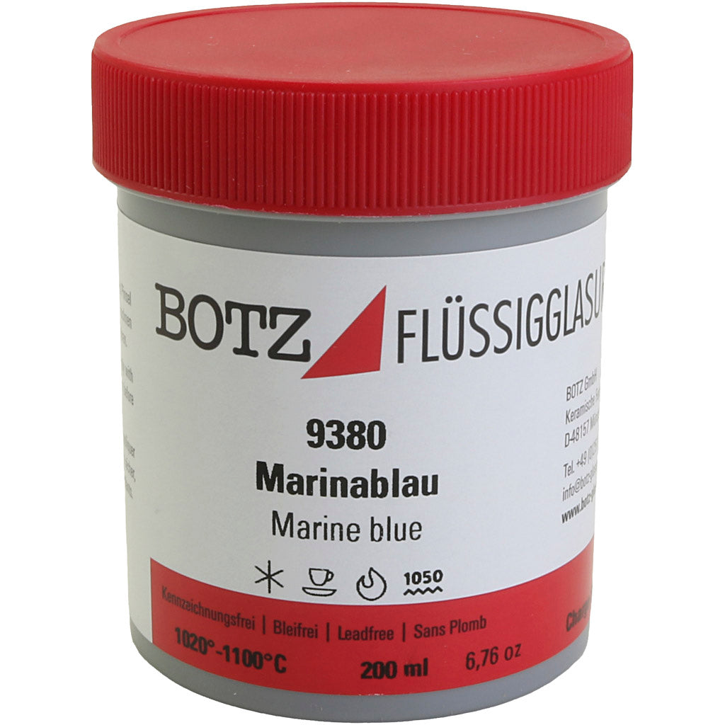 Glasur für Ton, Blau, 200 ml 1 Box