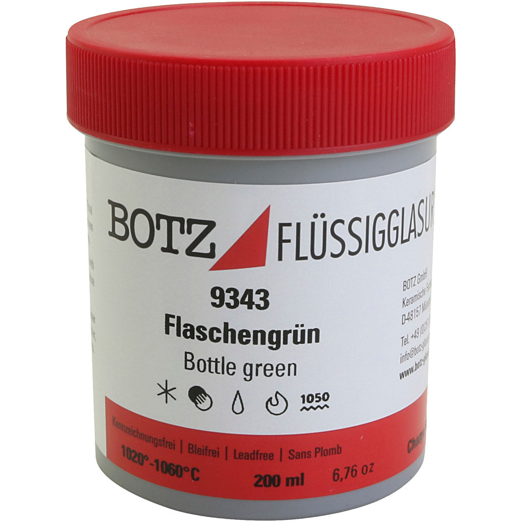 Glasur für Ton, Grün, 200 ml 1 Box