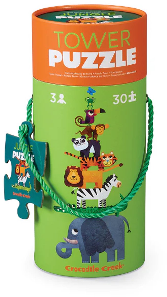 Crocodile Creek Tower Puzzle Dschungel – 30 Teile