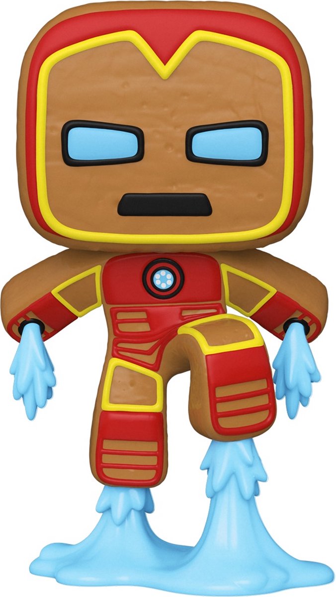 Funko Iron Man Sammelfigur Pop! Vinyl – Marvel Holiday Lebkuchen, mehrfarbig