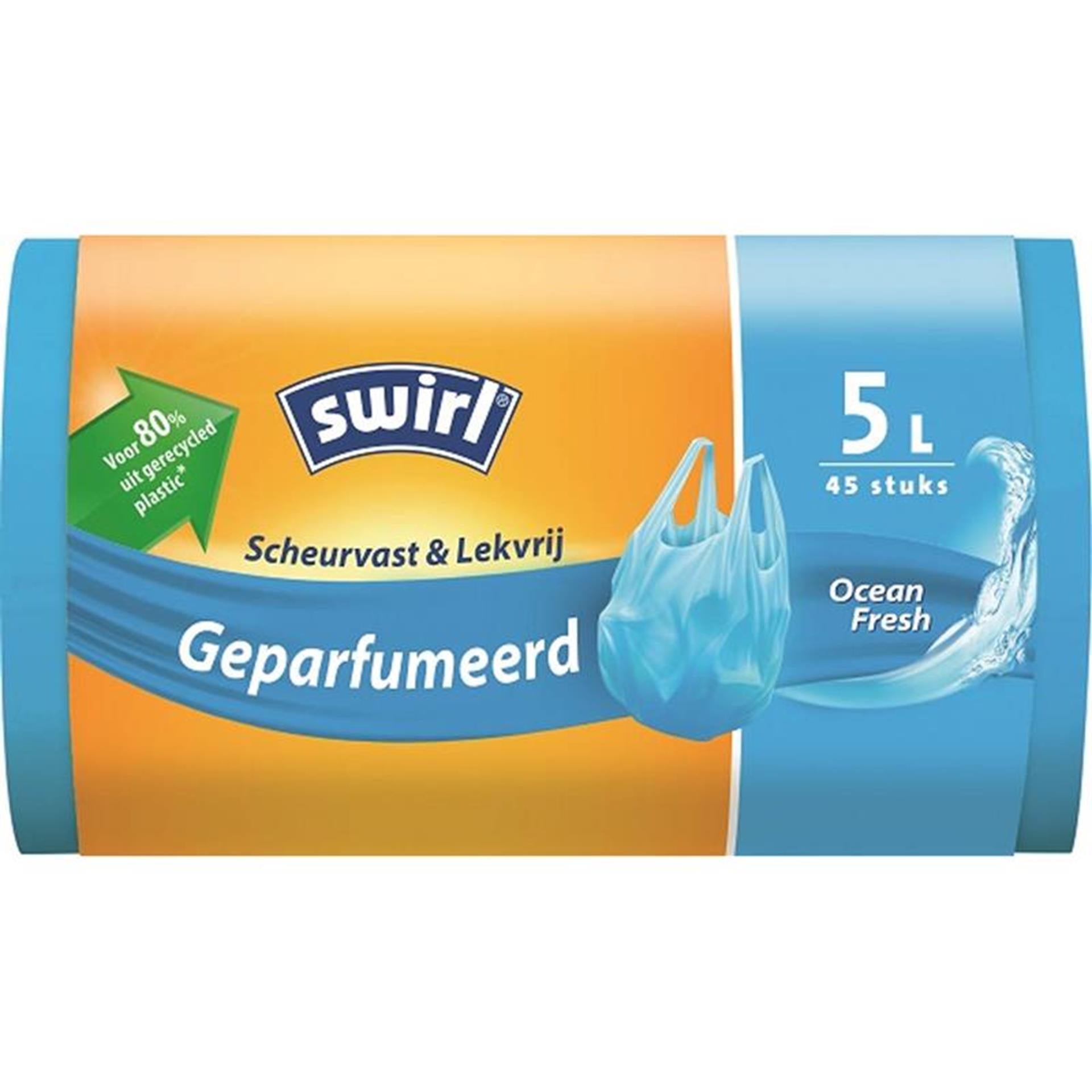 Wirbel Wirbel Pedal Eimer Tasche Parfümte Ozean frisch 5l 45 Stück