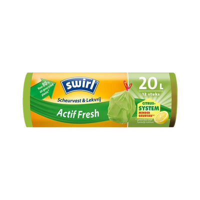 Wirbel Wirbel Actif frisches Pedal Binzaks mit Zitronenduft 20 l 12 Stücke