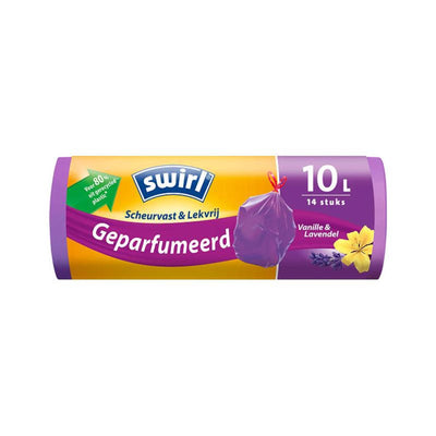 Wirbel Swirl Pedal Eimer-Taschen mit Draft Band Parfümierte Vanille-Lavender 10 l 14 Stücke