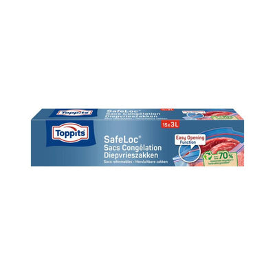 Belebungen Toppits Safeloc Zip-Diepvoedzaks 3L 15 Teile