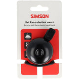 Simson Fahrradklingel Racing Gummi elastische Befestigung schwarz - afbeelding 3