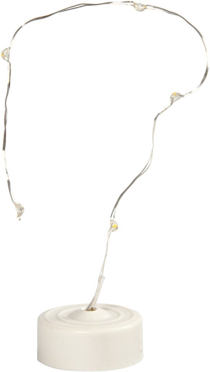 Creativ Company LED-Lichterkette, L: 27 cm, silber, 1 Stück
