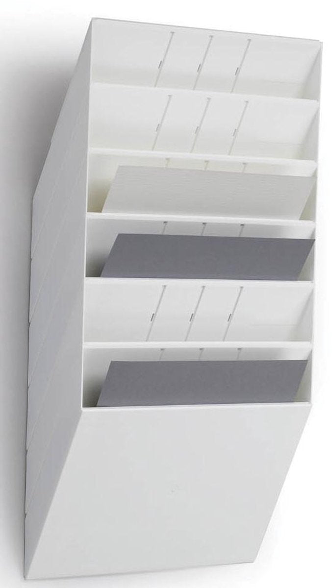 Robuster Prospekthalter Flexiboxx 6 A4 Querformat weiß