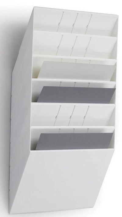 Robuster Prospekthalter Flexiboxx 6 A4 Querformat weiß