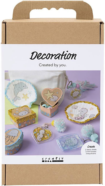 Creativ Company Mini-Hobby-Set – Muscheln und Schlüsselanhänger