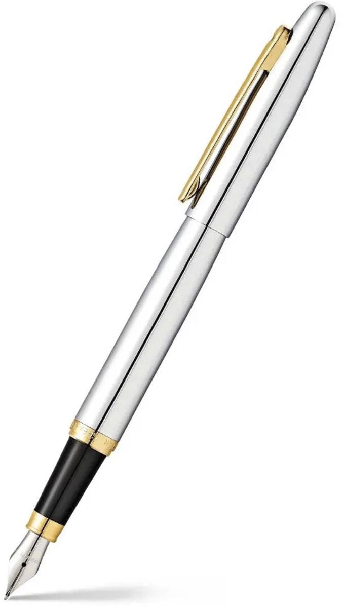 Sheaffer Füllfederhalter – VFM E9422 – M – poliertes Chrom vergoldet – SF-E0942253