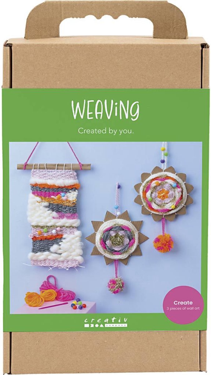Creativ Company Web-Hobby-Set, Wandhalterungen, verschiedene Farben, 1 Box