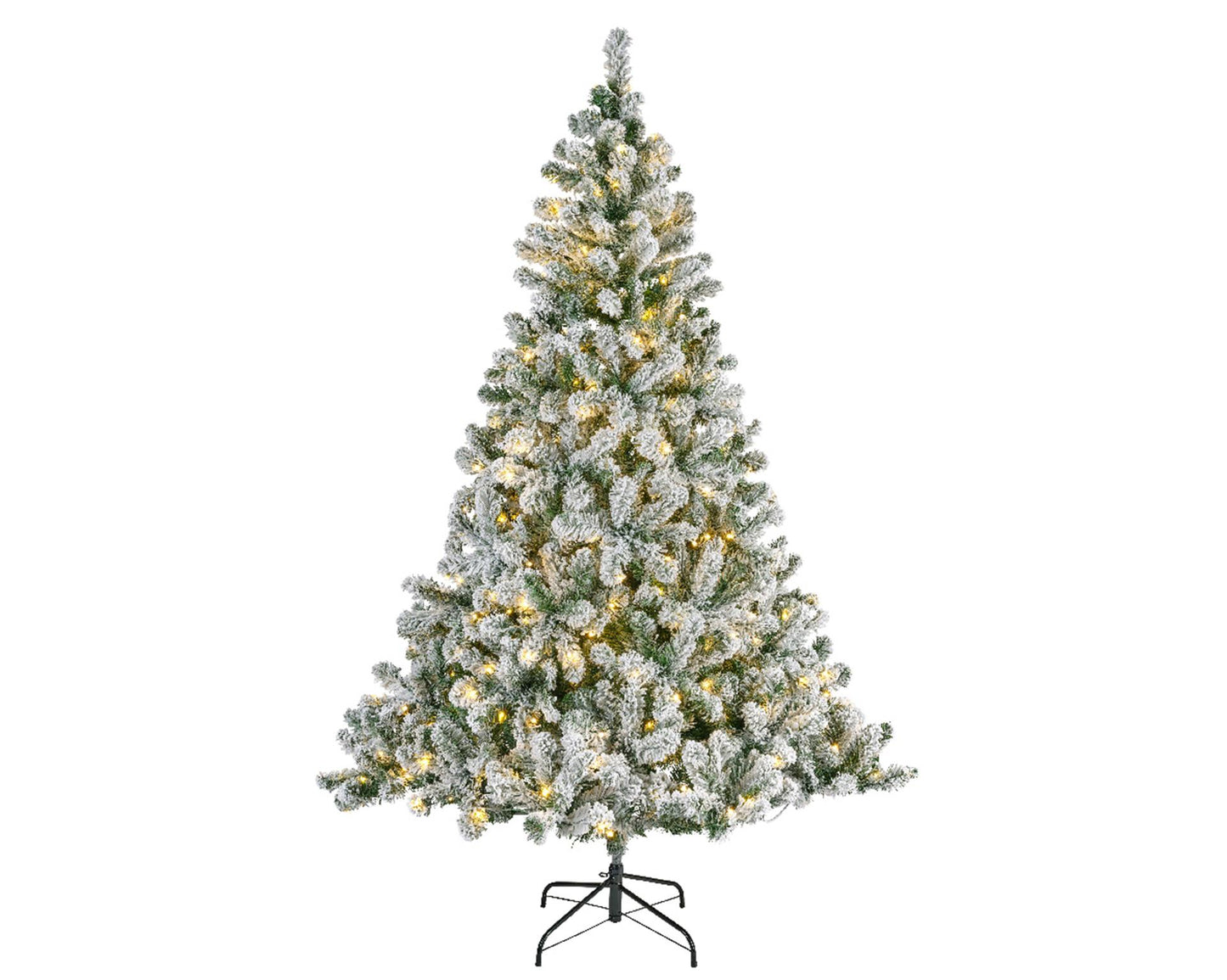 Everlands Weihnachtsbaum Kaiserkiefer verschneit 150cm+LED