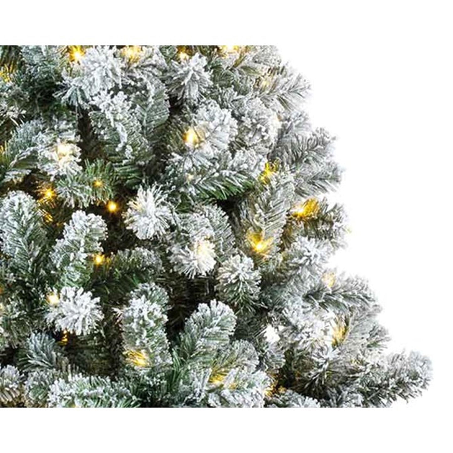 Everlands Weihnachtsbaum Kaiserkiefer verschneit 150cm+LED