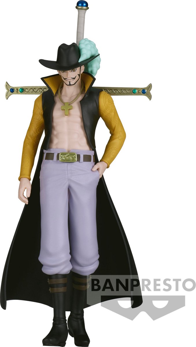 Banpresto Co., Ltd. One Piece – die Shukko – Dracule-Mihawk-Statue, 16 cm