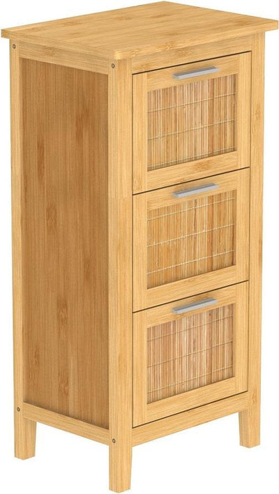 Eisl Bambus-Waschtisch-Unterschrank – Bad Bambus-Unterschrank – nachhaltig – (B x H x T) ca. 42 x 82 x 30 cm