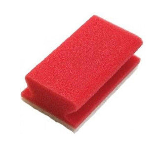 Wecoline Weco Scheuerschwamm mit Griff rot weiß 142x70x45 mm (10 Stück)
