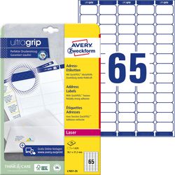 Adressetiketten Avery Zweckform Quickpeel 38 x 76 mm weiß