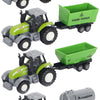 Der Cast Green Tractor mit Anhänger und Rückzugsfunktion
