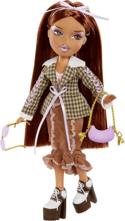 Bratz-Styling-Modepuppe Yasmin mit anpassbarem T-Shirt für Sie und Accessoires