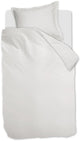 Ambiante Satin-Uni-Bettbezug – Einzelbett – 140 x 200 220 cm – weiß