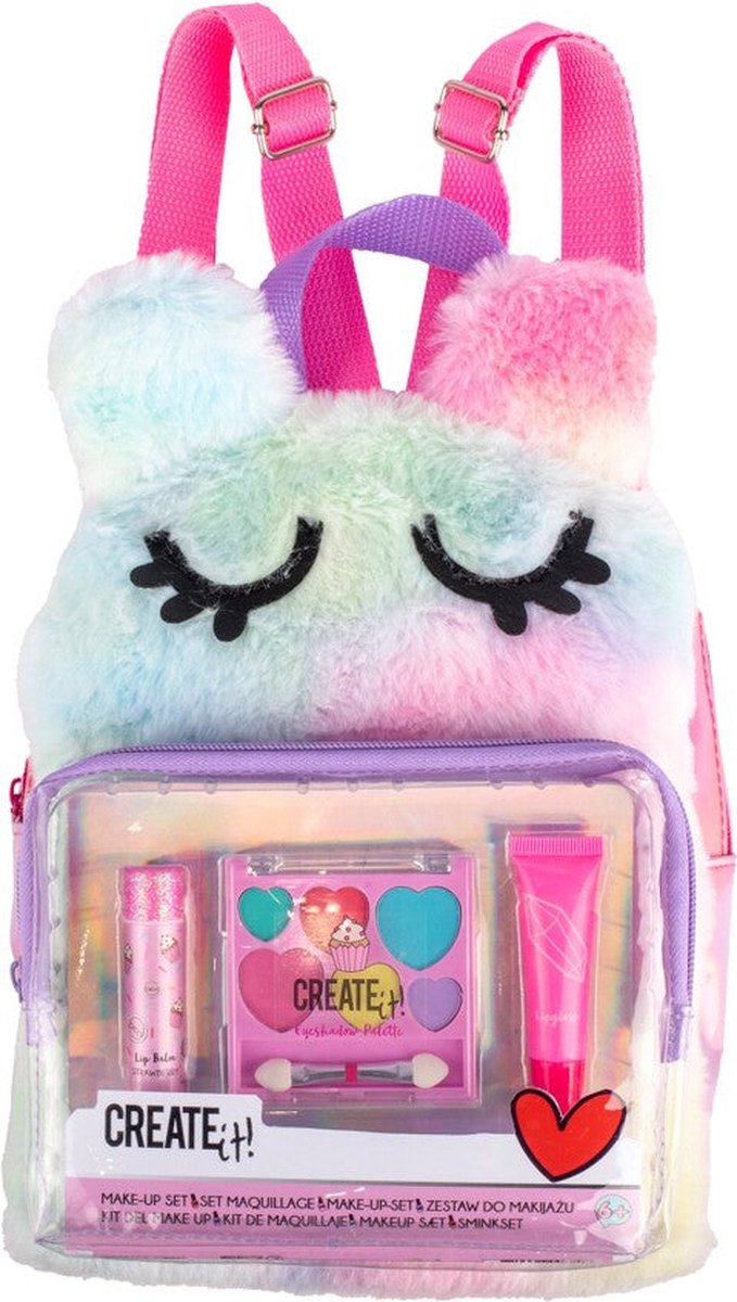 Erstelle es! Schönheits -Make -up -Set im Rucksack