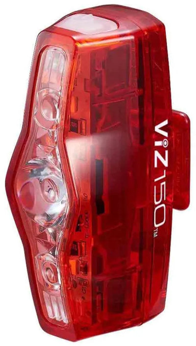 Cateye viz150 Rücklicht – Lumen: 150 – wiederaufladbar – 300 Grad Sichtbarkeit – Opticube-Linsentechnologie – rot