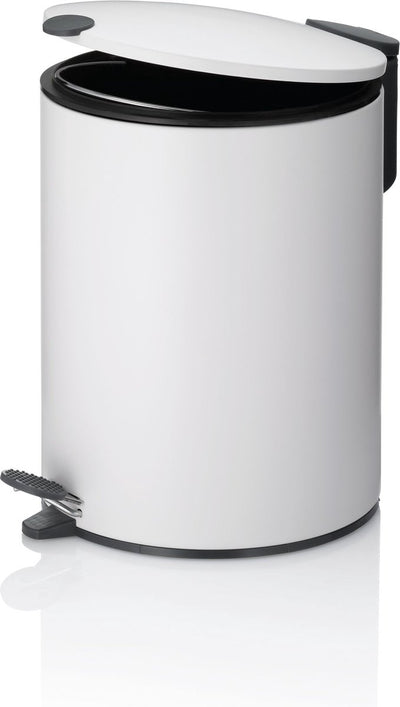 Kela Tretabfalleimer, 5 l, weiß - | matt