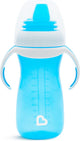 Munchkin Übergangsbecher – sanfter Becher – Übergangsbecher – Anti-Auslaufbecher für Babys – ab 9 Monaten – 296 ml – blau – Trinkbecher