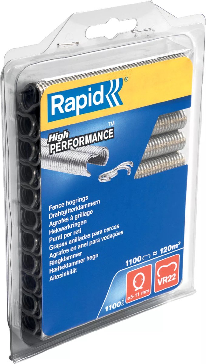 Rapid 1011747 – Hogrings (1100)VR 22 Galva C | 5 Stück