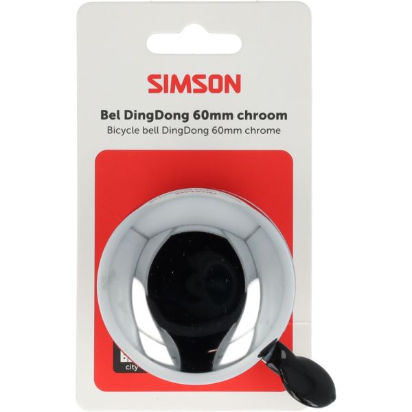 Simson Klingel Dingdong mittel Chrom 60mm