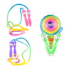 TOI-TOYS Jumping Seil mit Regenbogenfarben