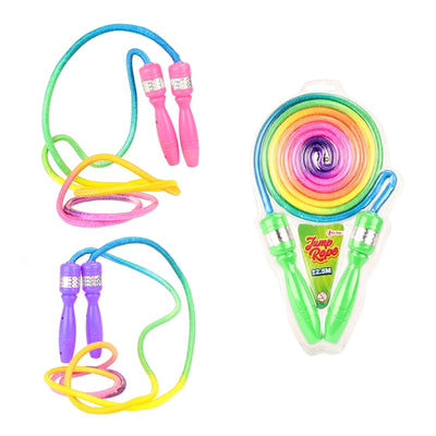 TOI-TOYS Jumping Seil mit Regenbogenfarben