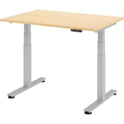 Bach Sitz-Steh-Schreibtischhammer 120x80x127cm Silberahorn