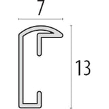 Zep Fotorahmen AL1S3 Silber 15x20 cm - afbeelding 3