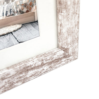 ZEP -Fotorahmen V23106 Nelson 6 3q White Wash für 3 Fotos