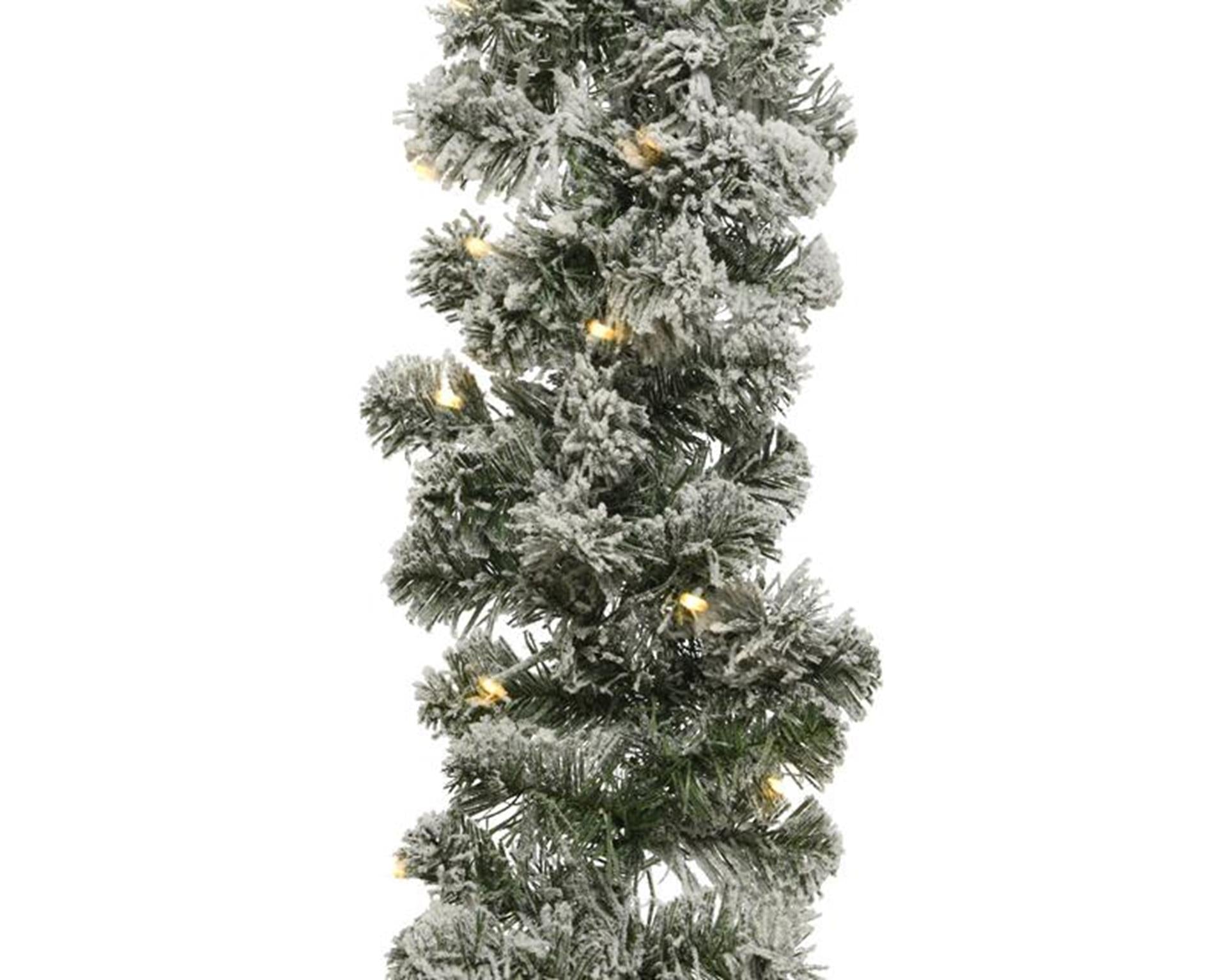 Decoris Imperial Girlande Schnee 270x25 50led