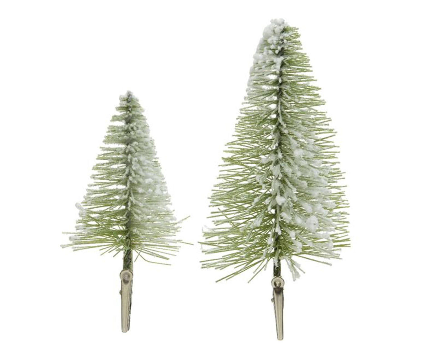 Decoris Mini-Weihnachtsbaum mit Clip, 4-teilig