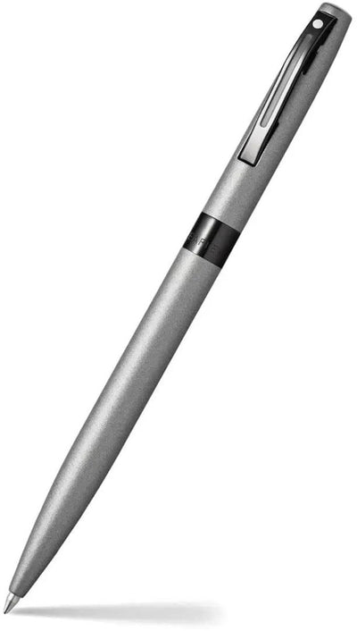 Sheaffer Kugelschreiber Reminder E9019 – mattgrauer Lack, schwarze PVD-Beschichtung – SF-E2901951