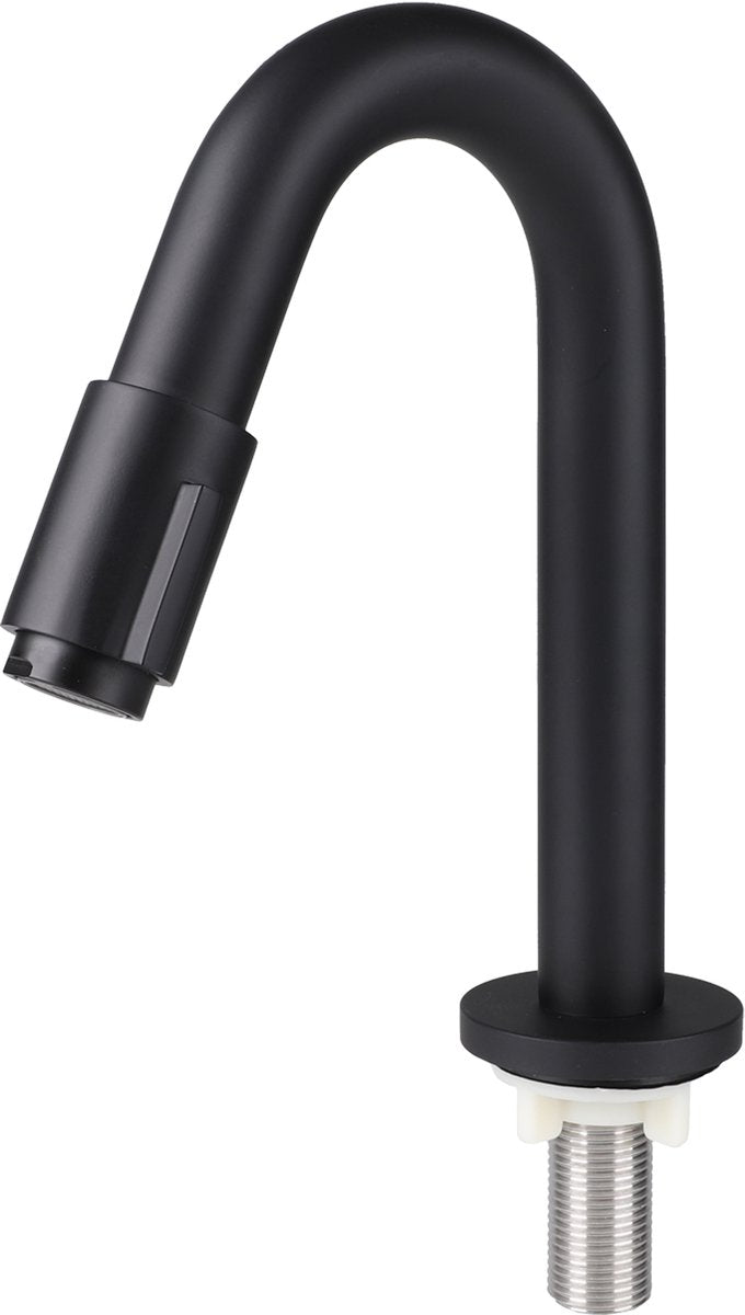 Differnz Brunnenhahn gebogen 19cm mattschwarz