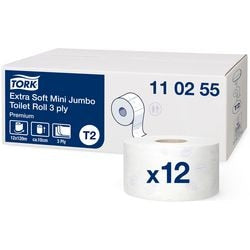 Toilettenpapier Tork T2 Premium 3-lagig weiß