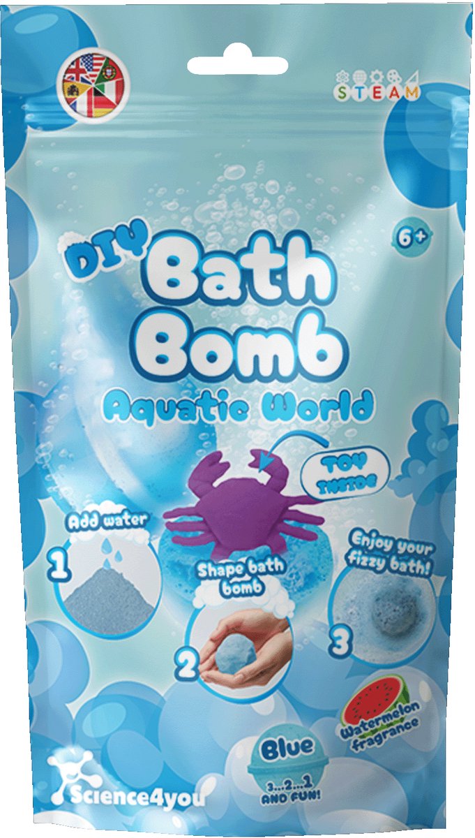 Science 4 You Science4You Badebomben-Bastelset, blaues Chemie-Spielzeugset.