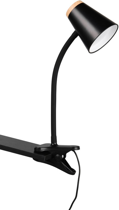 Rl Live Your Light Reality Pongo - Klemmleuchte - Schwarz - inkl. 1x SMD 4,5 W - flexibel - Hochvolt-LED-Platine - nicht dimmbar - Klemmlampe