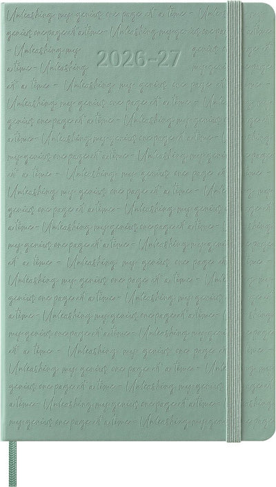 Moleskine 18-Monats-Tagebuch – 2026 27 – wöchentlich – groß – Hardcover – Salbeigrün