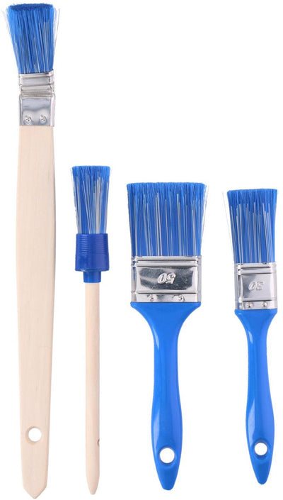 Kinzo Universalbürsten-Set – 4-teilig – Flachbürsten, Rundbürste und Heizkörperbürste – 25, 30 und 50 mm
