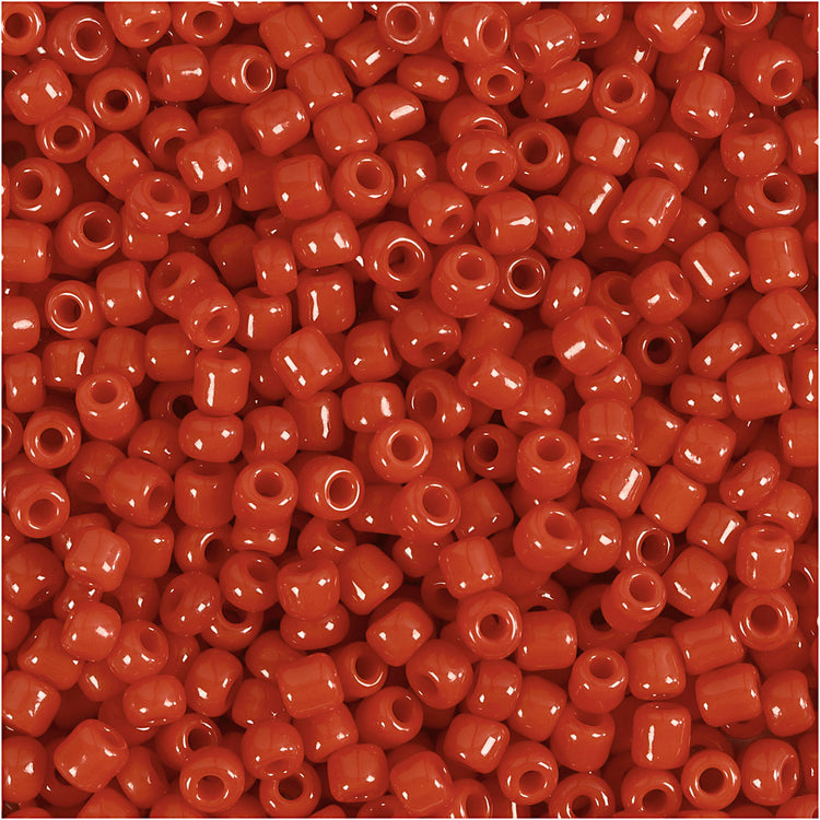Creativ Company Rocailles, D 3 mm, Größe 8 0, Lochgröße 0,6-1,0 mm, dunkelrot, 25 g 1 Box